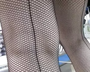 Costura medias de red en el mercado videos porno gratis de culos grandes